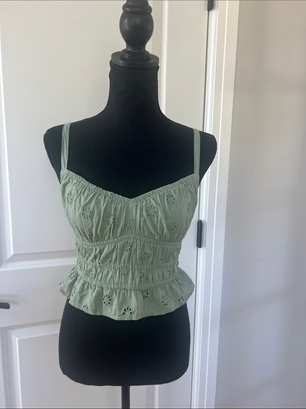 Hollister Eyelet Cropped Top